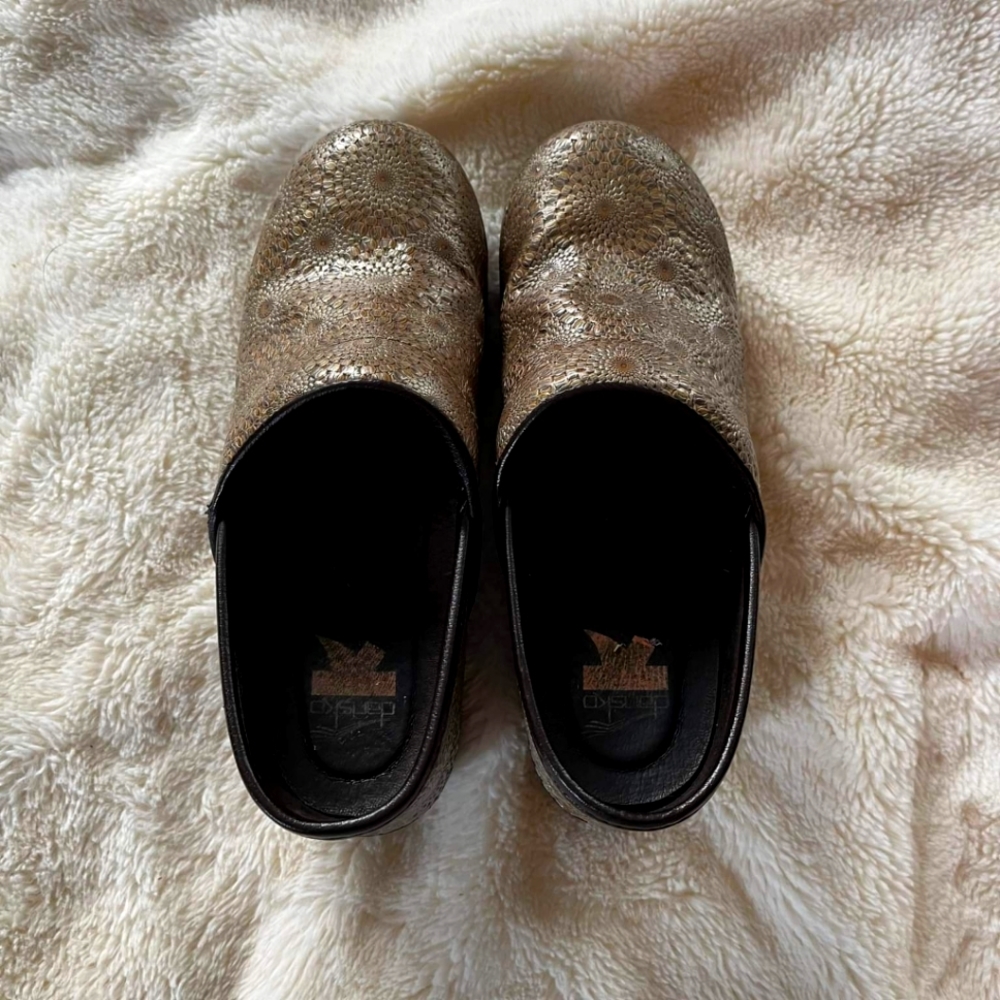 Size 36 gently used Dansko clogs